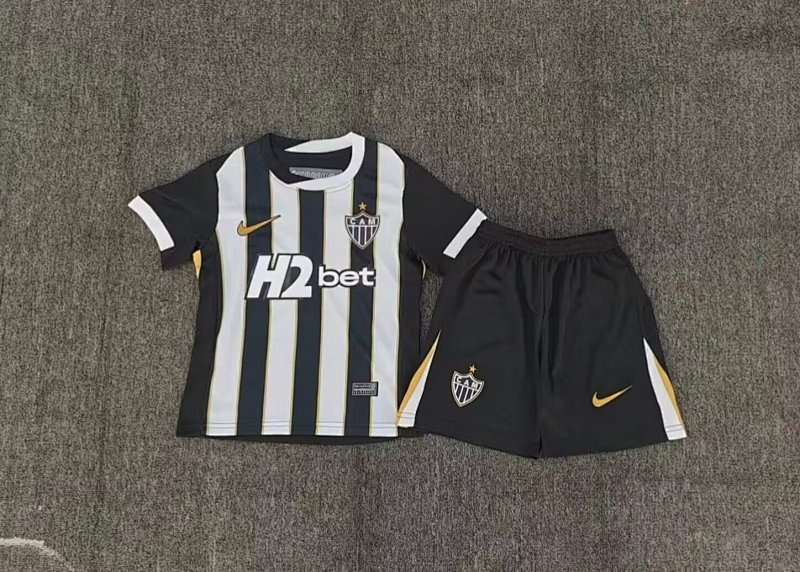 Niño_Kids Mineiro Home Soccer Jersey 26 27-boom